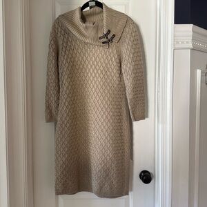Calvin Klein Cowl Neck Sweater Dress